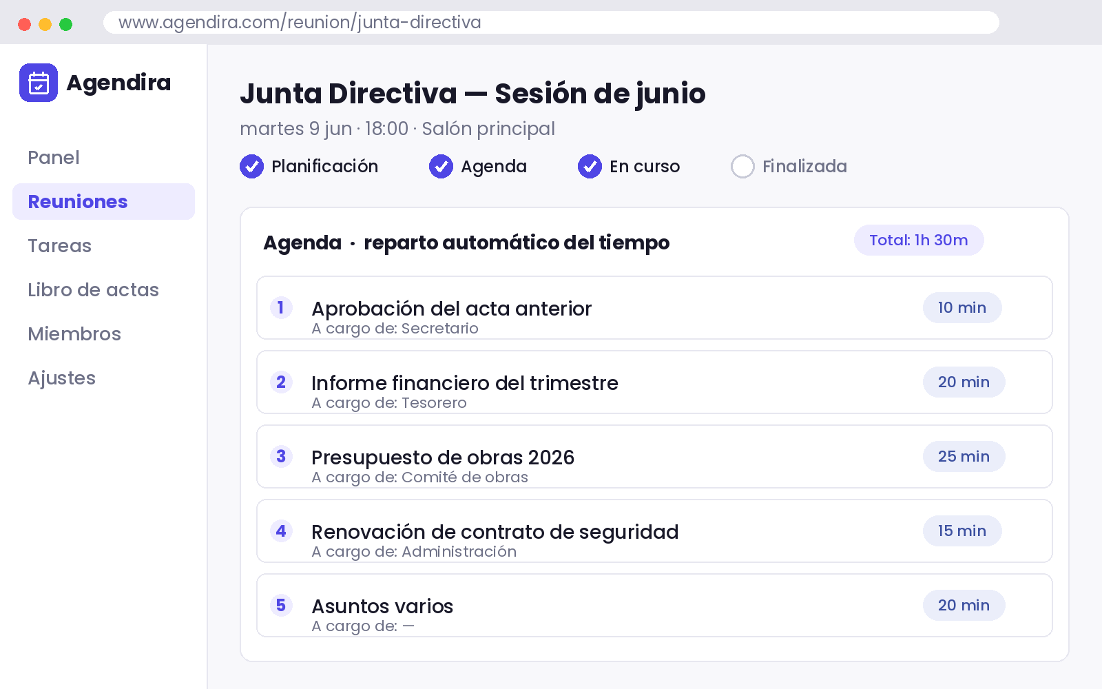 Agenda colaborativa
