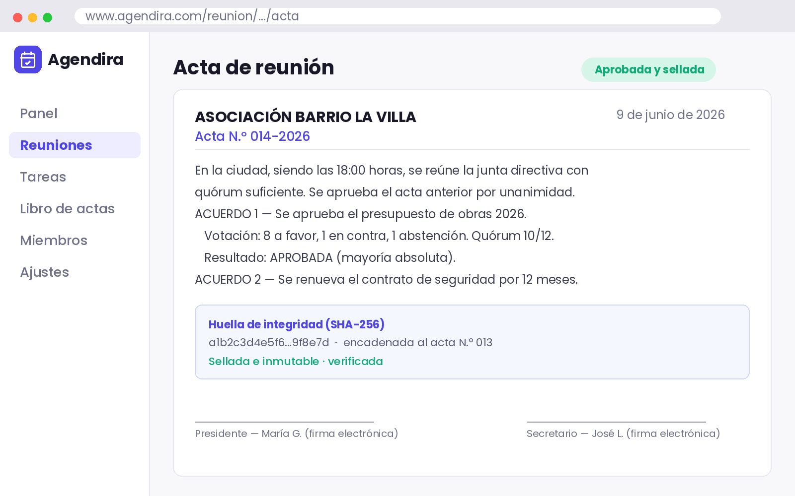Actas con IA